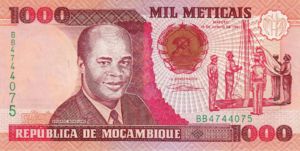 Mozambique, 1,000 Meticais, P135