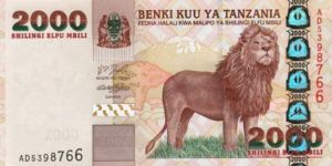 Tanzania, 2,000 Shilling, P37a
