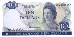 New Zealand, 10 Dollar, P166d
