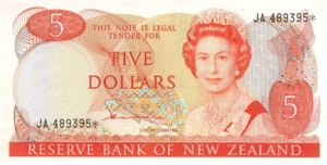 New Zealand, 5 Dollar, P171ar