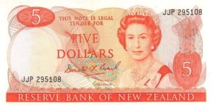 New Zealand, 5 Dollar, P171c