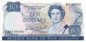 New Zealand, 10 Dollar, P172c