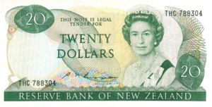 New Zealand, 20 Dollar, P173b