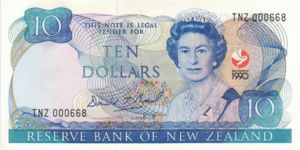 New Zealand, 10 Dollar, P176