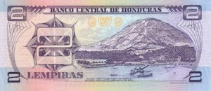 Honduras, 2 Lempira, P72c