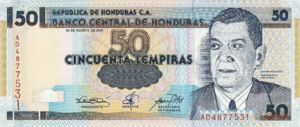 Honduras, 50 Lempira, P88a