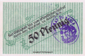 Germany, 50 Pfennig, K1.5b