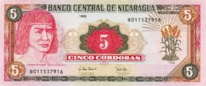 Nicaragua, 5 Cordoba, P180