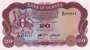 Uganda, 20 Shilling, P3a