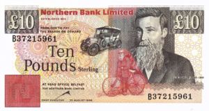 Ireland, Northern, 10 Pound, P194c