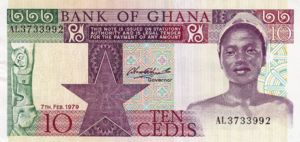 Ghana, 10 Cedi, P20a