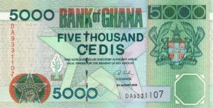 Ghana, 5,000 Cedi, P34i