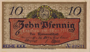 Germany, 10 Pfennig, L66.8a