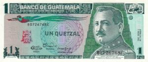 Guatemala, 1 Quetzal, P73a Sign.2