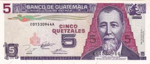 Guatemala, 5 Quetzal, P88c