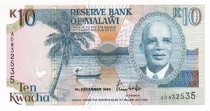 Malawi, 10 Kwacha, P25a