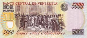 Venezuela, 5,000 Bolivar, P78c