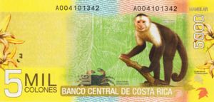 Costa Rica, 5,000 Colones, P276