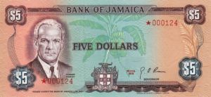 Jamaica, 5 Dollar, CS3