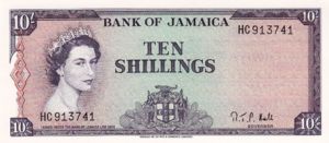 Jamaica, 10 Shilling, P51Bd