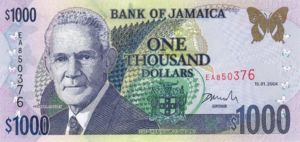 Jamaica, 1,000 Dollar, P86b