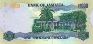 Jamaica, 1,000 Dollar, P86b
