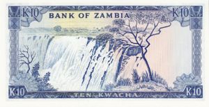 Zambia, 10 Kwacha, P22a