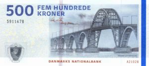 Denmark, 500 Krone, P68a