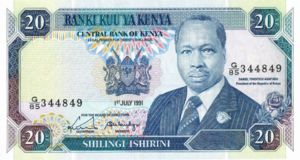 Kenya, 20 Shilling, P25d