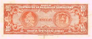 Dominican Republic, 10 Peso Oro, P62 Sign.2