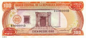Dominican Republic, 100 Peso Oro, P122s2