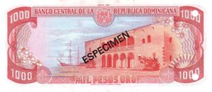 Dominican Republic, 1,000 Peso Oro, P124s1