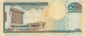 Dominican Republic, 500 Peso Oro, P179a