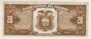 Ecuador, 20 Sucre, P121Aa Sign.2