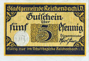 Germany, 5 Pfennig, R20.3a
