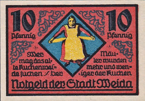 Germany, 10 Pfennig, 1391.2