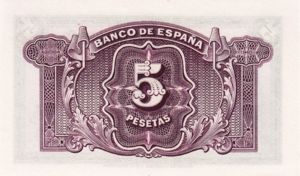 Spain, 5 Peseta, P85a