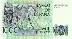 Spain, 1,000 Peseta, P158
