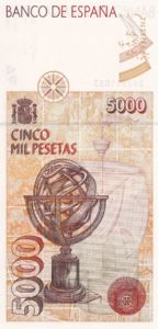 Spain, 5,000 Peseta, P165
