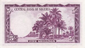 Nigeria, 5 Shilling, P2a