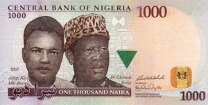 Nigeria, 1,000 Naira, P36c