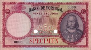 Portugal, 20 Escudo, P153ct
