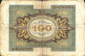 Germany, 100 Mark, P69a vF