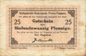 Germany, 25 Pfennig, U2.7a