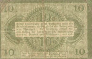 Germany, 10 Pfennig, O26.3d