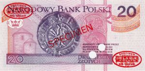 Poland, 20 Zloty, P174s1