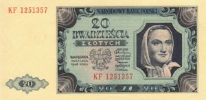 Poland, 20 Zloty, P137