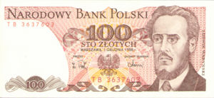 Poland, 100 Zloty, P143e v2