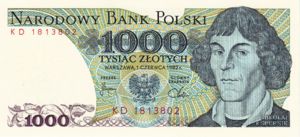 Poland, 1,000 Zloty, P146c