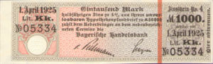 Germany, 1,000 Mark, 